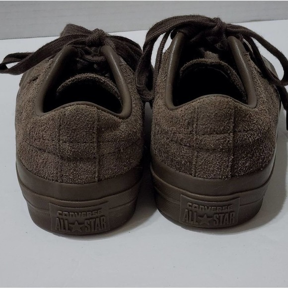 CONVERSE All Star brown suede leather sneakers women's size 7 - Picture 4 of 7